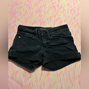 Black Jean Shorts
